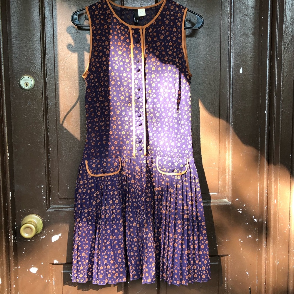 H&M size 4 floral vintage style dress women’s